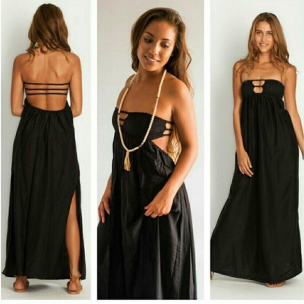Black Indah Maxi Dress